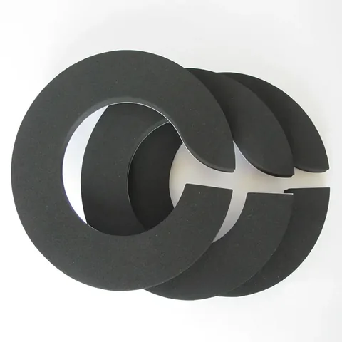 CR foam die-cut curved parts for equipment cushioning and protection