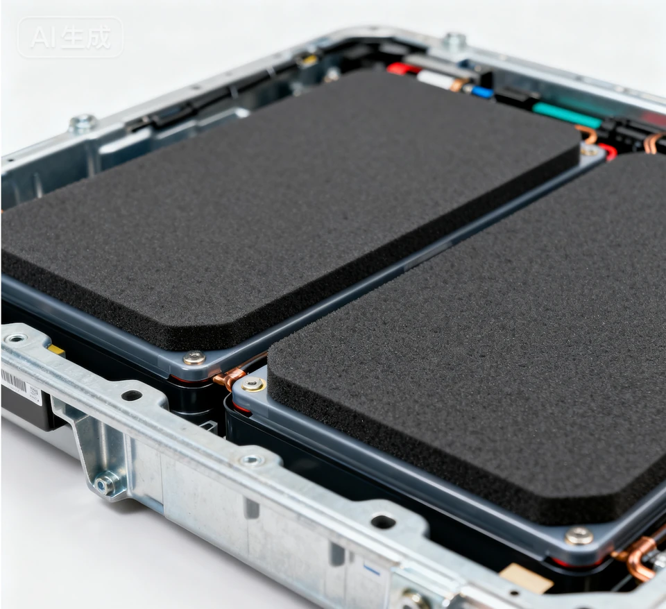 Polyurethane foam cushioning for battery modules