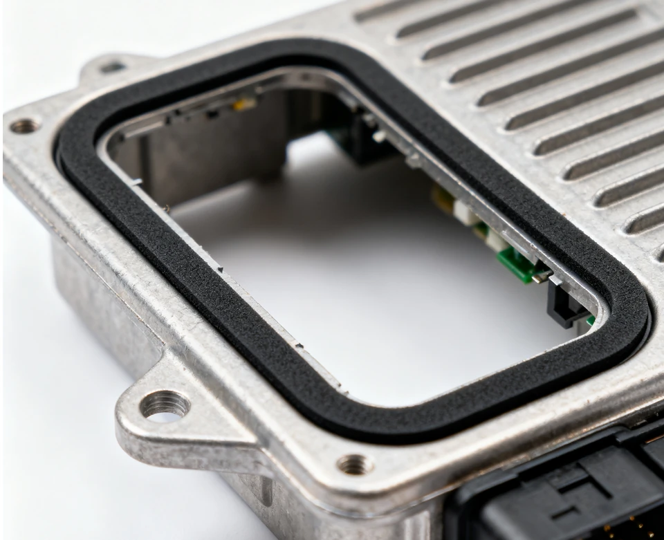 Polyurethane foam gasket for electronic equipment