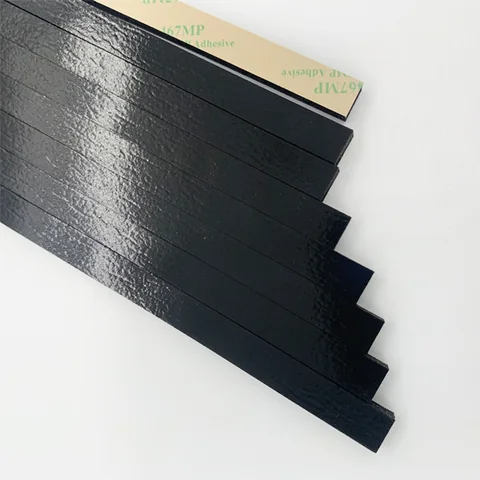 Silicone foam adhesive-backed strips