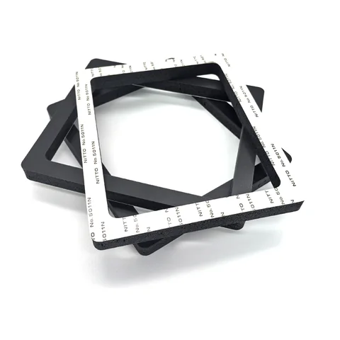 Silicone foam adhesive-backed sealing frame