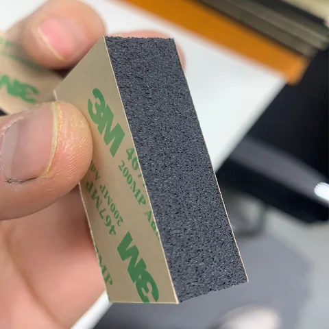 Double-sided adhesive silicone foam