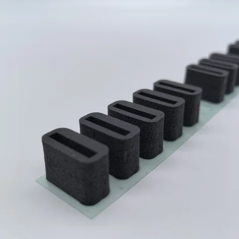 Silicone foam cushioning pad